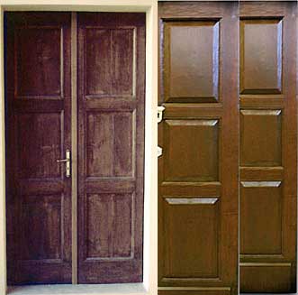 restauro porte a viareggio prima e dopo